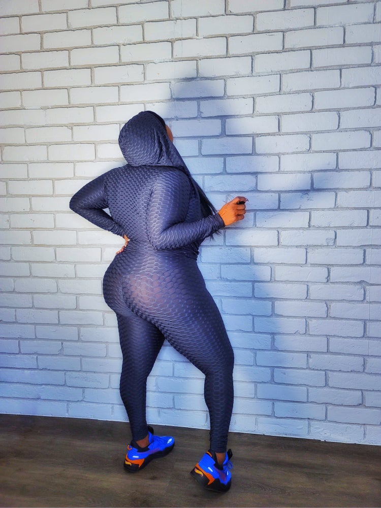 Ruched Booty Pop Leggings & Hoodie Set - Curve My Waist